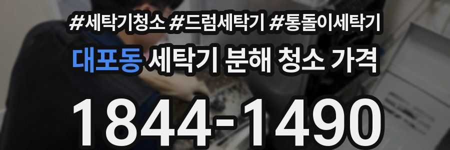 대포동 세탁기 분해 청소 가격