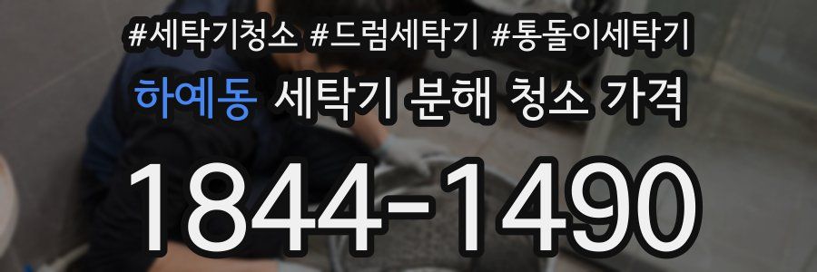 하예동 세탁기 분해 청소 가격