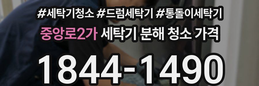 중앙로2가 세탁기 분해 청소 가격