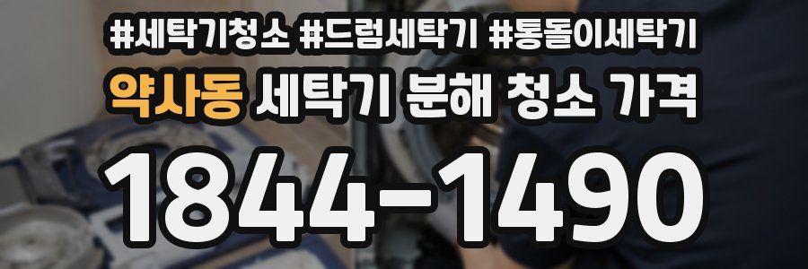 약사동 세탁기 분해 청소 가격
