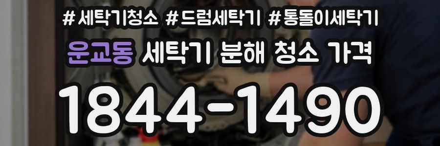 운교동 세탁기 분해 청소 가격