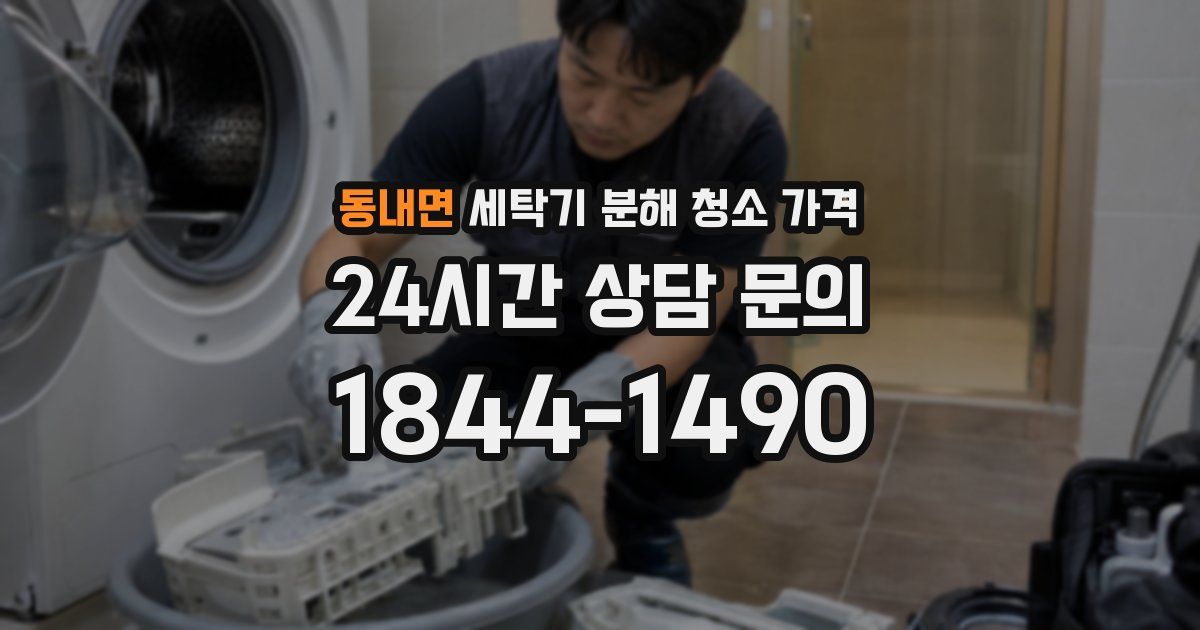 동내면 세탁기 분해 청소 가격