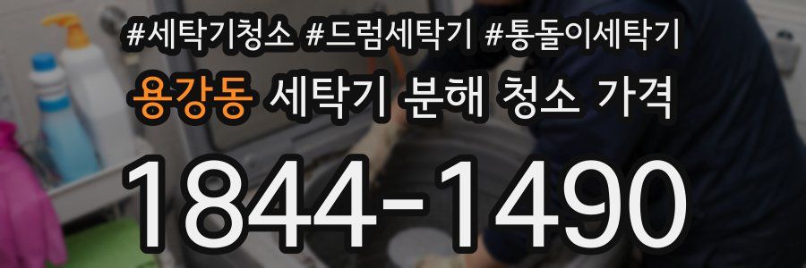 용강동 세탁기 분해 청소 가격