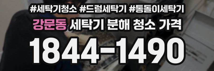 강문동 세탁기 분해 청소 가격