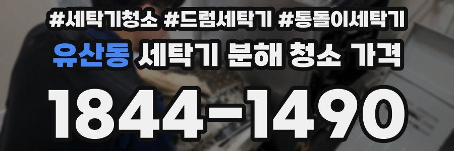 유산동 세탁기 분해 청소 가격