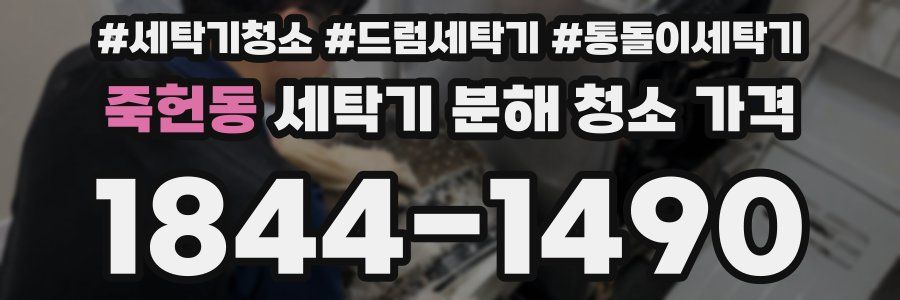 죽헌동 세탁기 분해 청소 가격