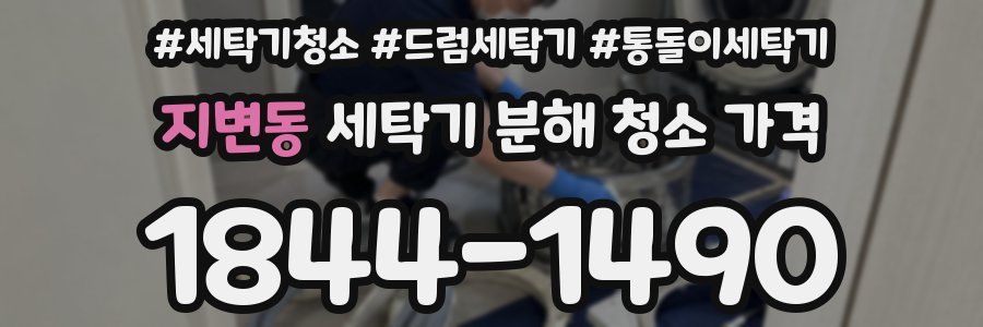 지변동 세탁기 분해 청소 가격