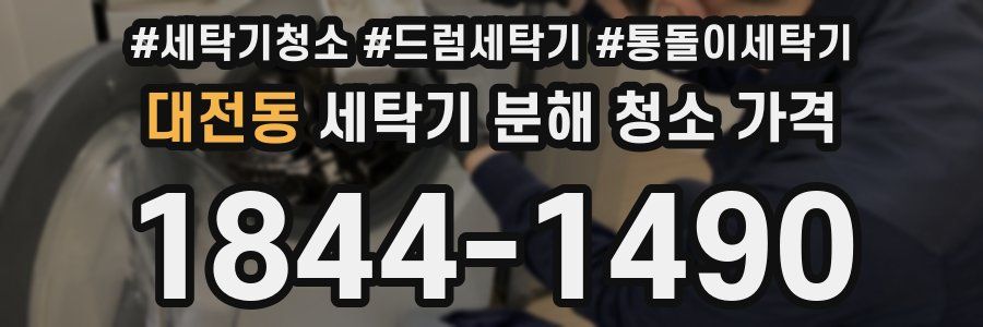 대전동 세탁기 분해 청소 가격