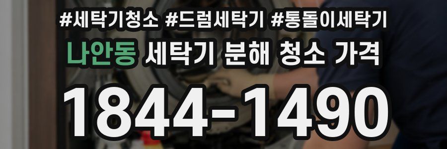 나안동 세탁기 분해 청소 가격