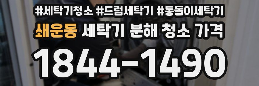 쇄운동 세탁기 분해 청소 가격