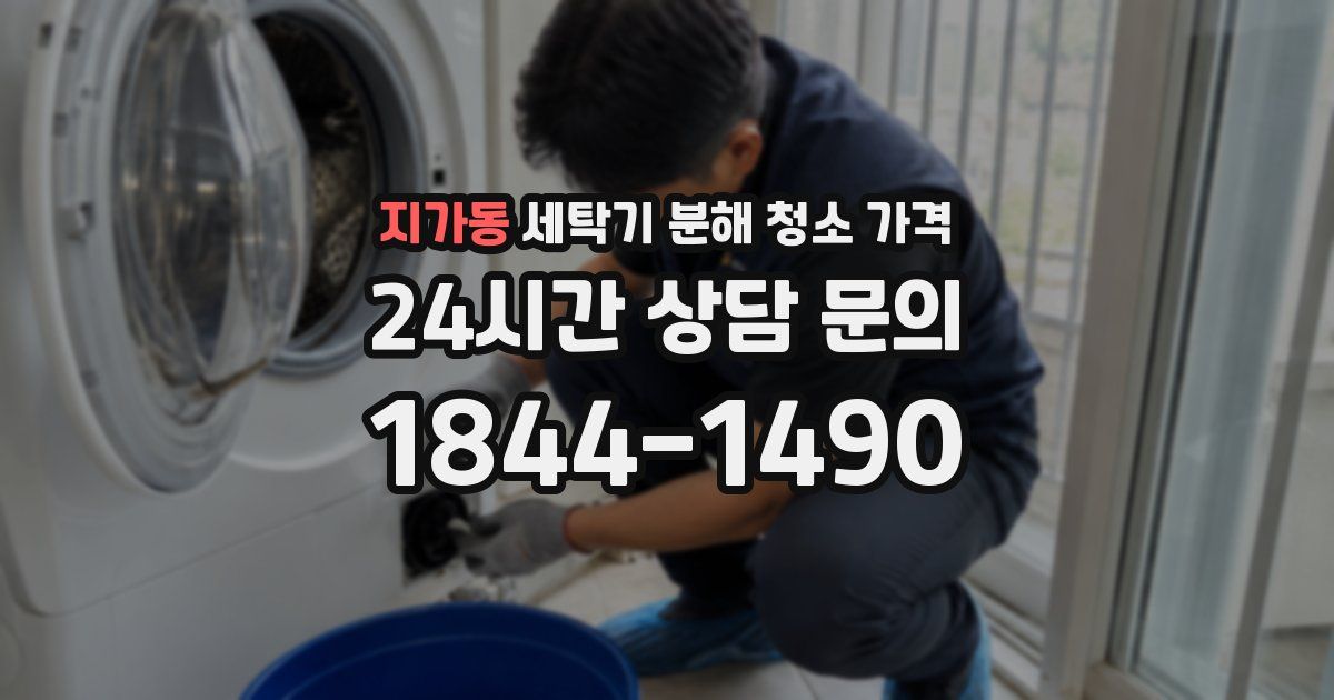 지가동 세탁기 분해 청소 가격