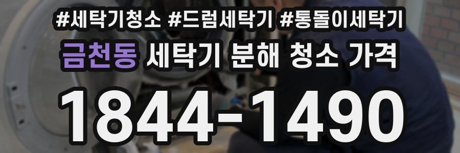 금천동 세탁기 분해 청소 가격