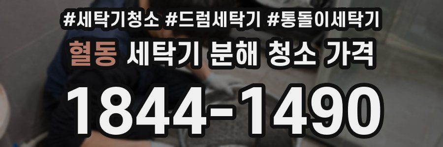 혈동 세탁기 분해 청소 가격