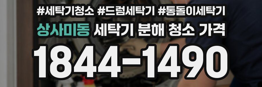 상사미동 세탁기 분해 청소 가격