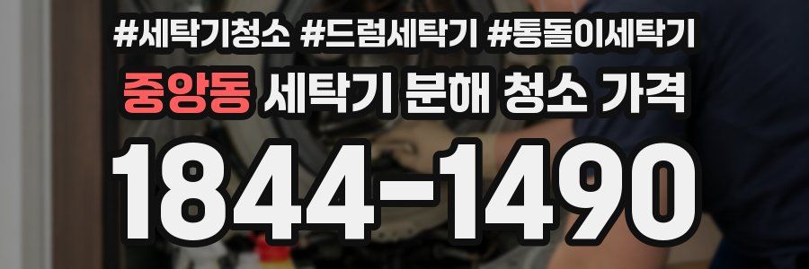 중앙동 세탁기 분해 청소 가격