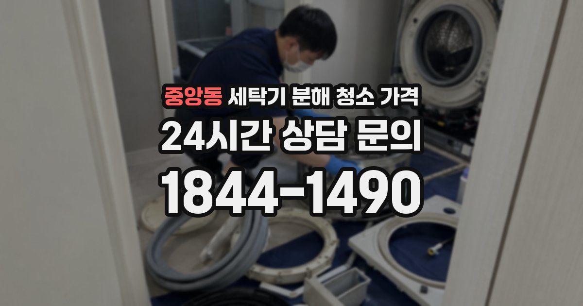 중앙동 세탁기 분해 청소 가격