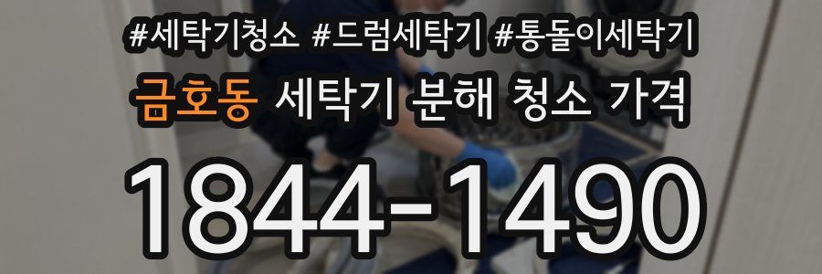 금호동 세탁기 분해 청소 가격