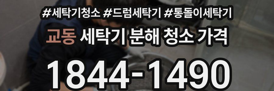 교동 세탁기 분해 청소 가격