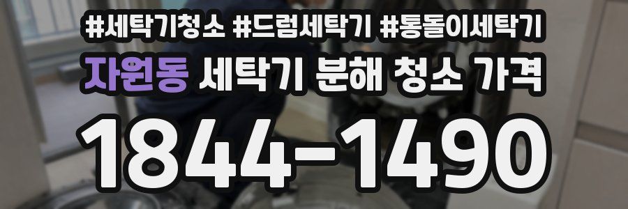자원동 세탁기 분해 청소 가격