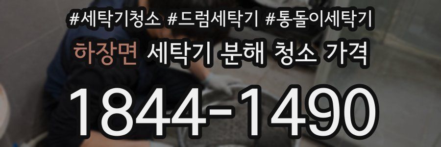 하장면 세탁기 분해 청소 가격