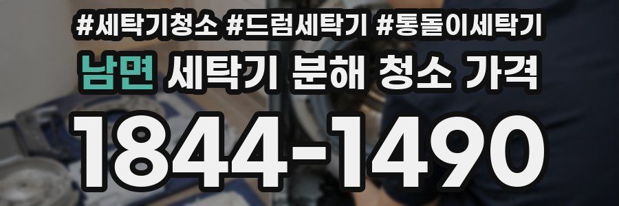 남면 세탁기 분해 청소 가격