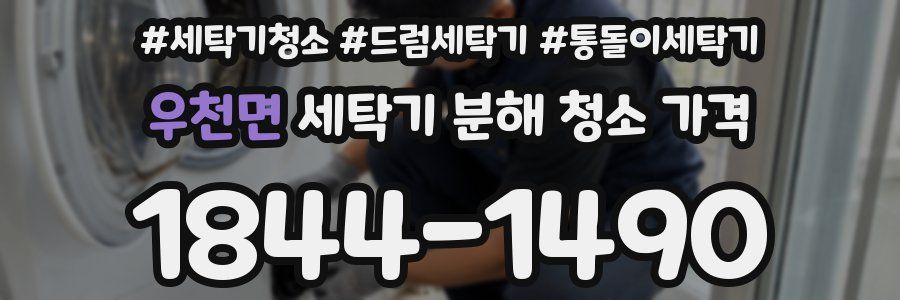 우천면 세탁기 분해 청소 가격