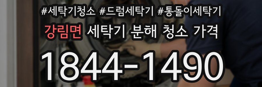 강림면 세탁기 분해 청소 가격