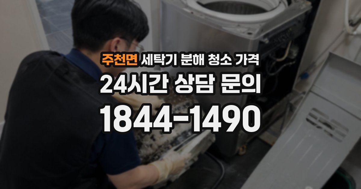 주천면 세탁기 분해 청소 가격