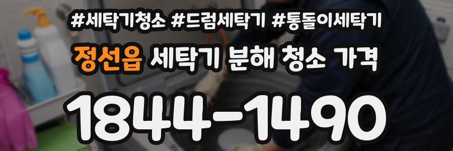 정선읍 세탁기 분해 청소 가격