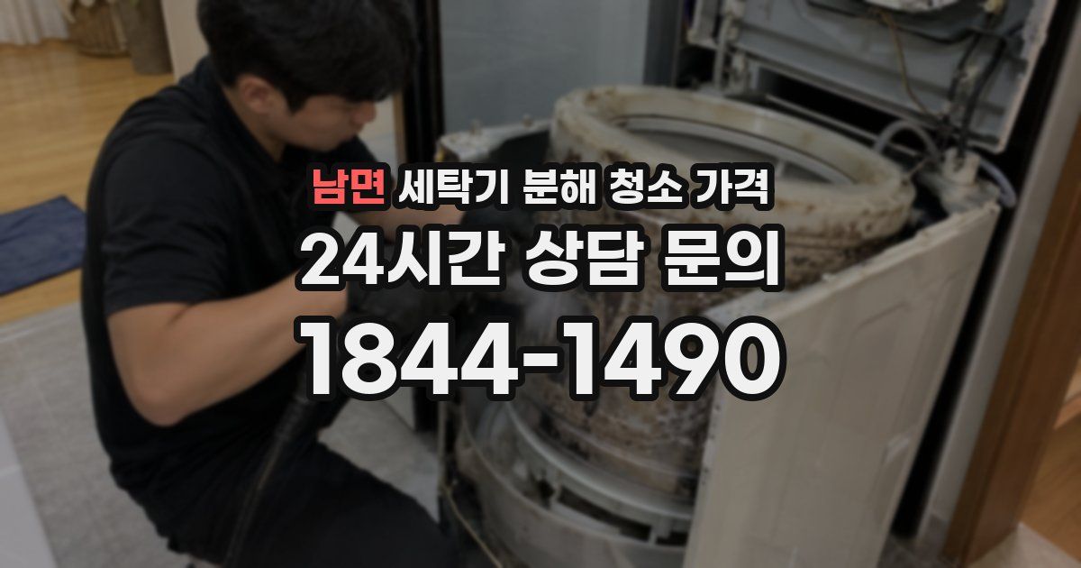 남면 세탁기 분해 청소 가격