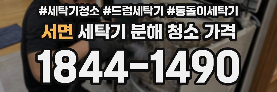 서면 세탁기 분해 청소 가격
