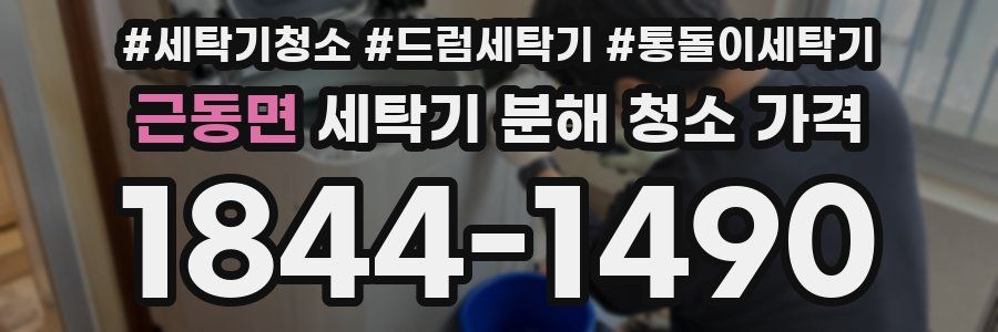 근동면 세탁기 분해 청소 가격