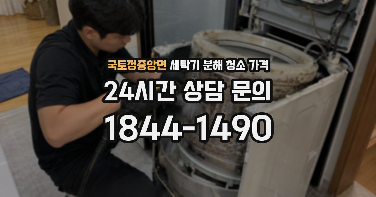 국토정중앙면 세탁기 분해 청소 가격