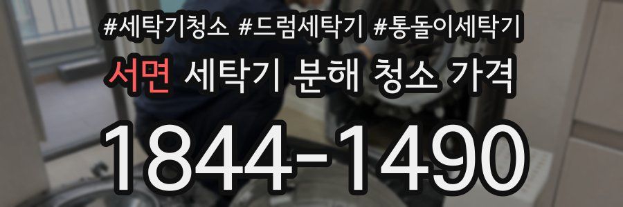 서면 세탁기 분해 청소 가격