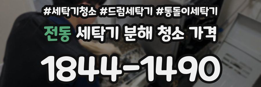 전동 세탁기 분해 청소 가격