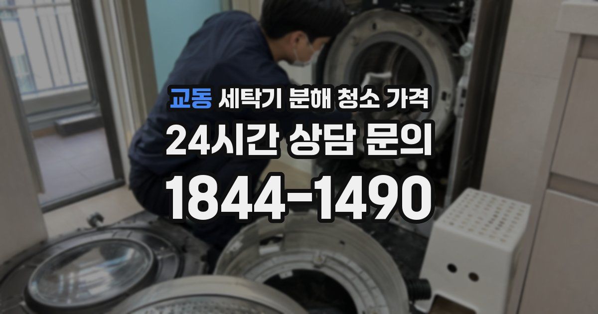 교동 세탁기 분해 청소 가격