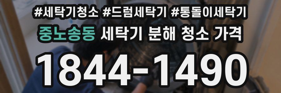 중노송동 세탁기 분해 청소 가격
