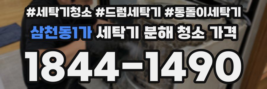 삼천동1가 세탁기 분해 청소 가격