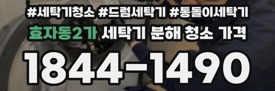 효자동2가 세탁기 분해 청소 가격