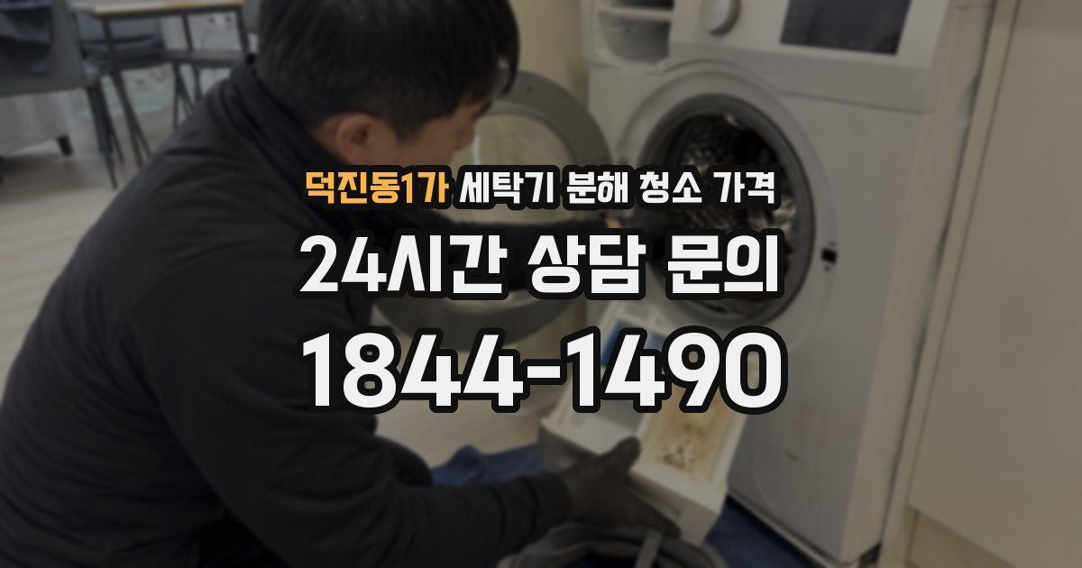 덕진동1가 세탁기 분해 청소 가격
