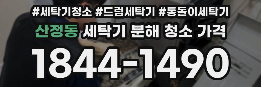 산정동 세탁기 분해 청소 가격