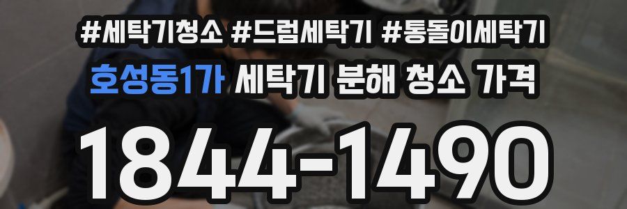 호성동1가 세탁기 분해 청소 가격