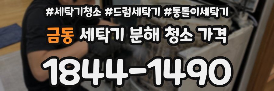 금동 세탁기 분해 청소 가격