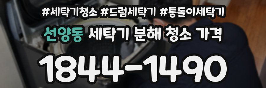 선양동 세탁기 분해 청소 가격