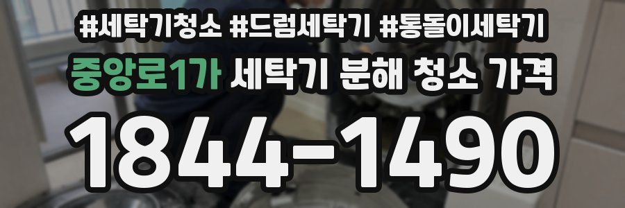 중앙로1가 세탁기 분해 청소 가격