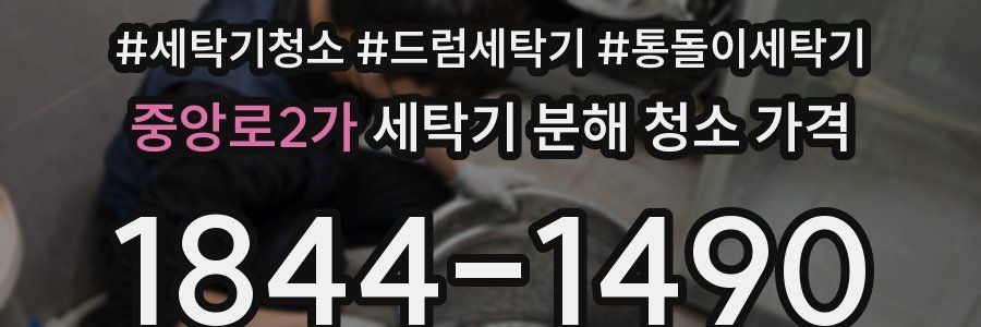 중앙로2가 세탁기 분해 청소 가격