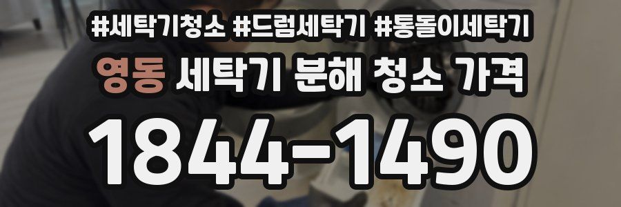 영동 세탁기 분해 청소 가격