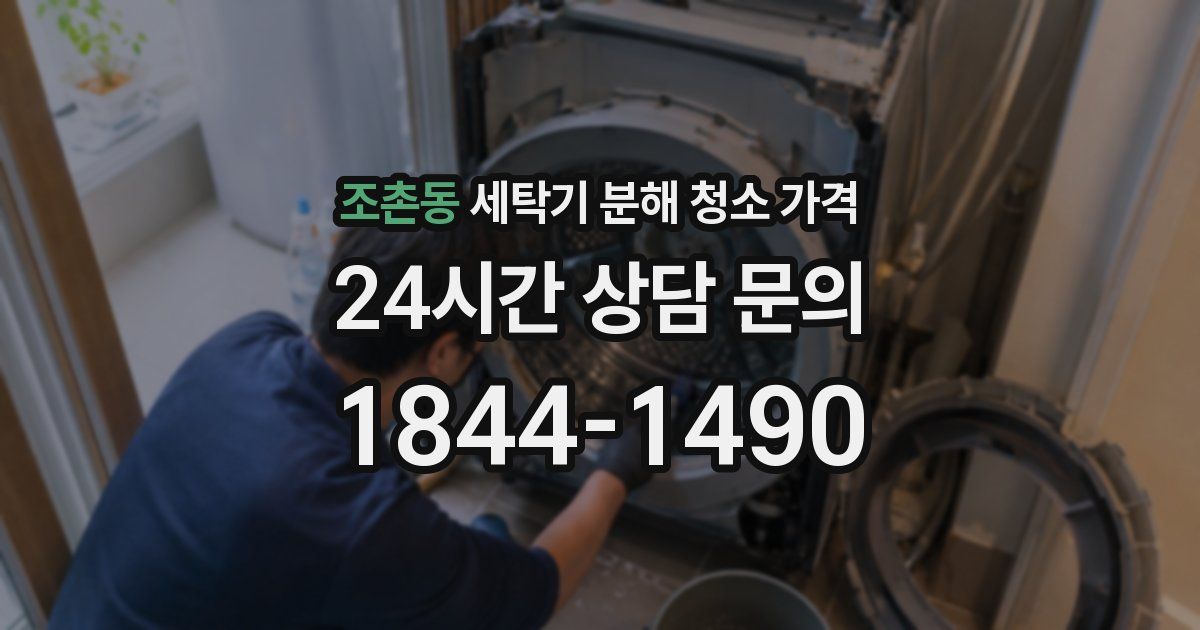 조촌동 세탁기 분해 청소 가격