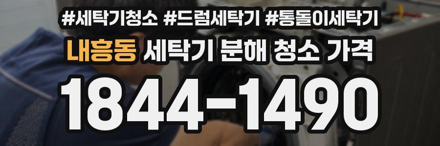 내흥동 세탁기 분해 청소 가격