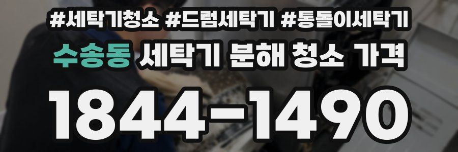 수송동 세탁기 분해 청소 가격